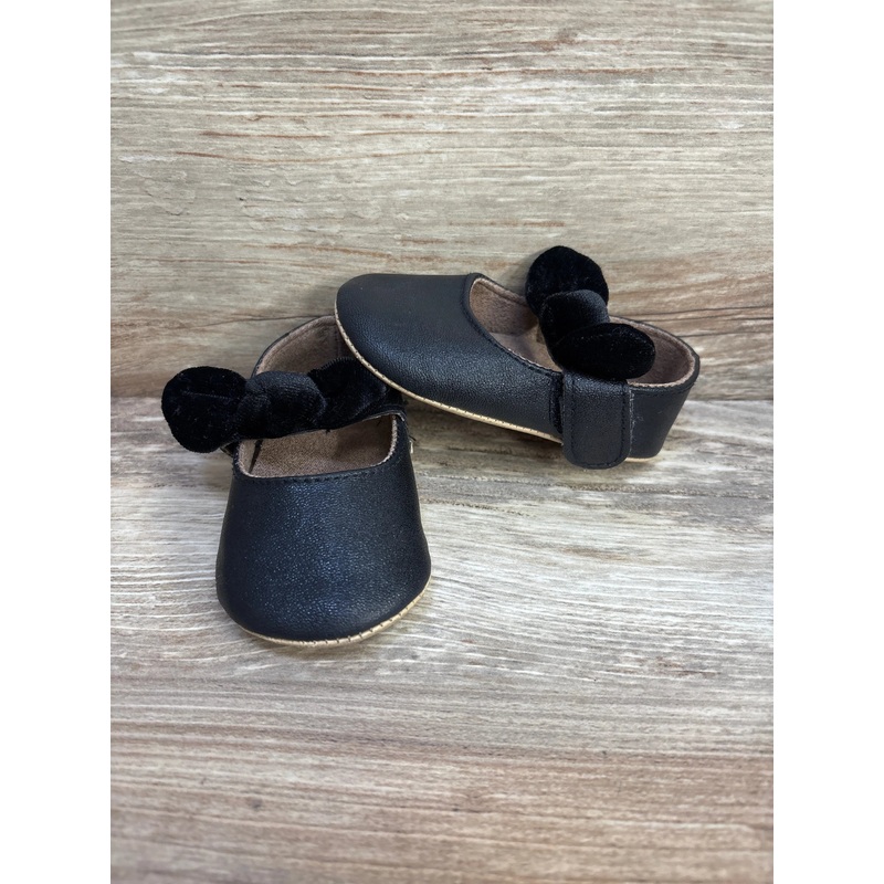 Mary Jane Anti-Slip Bow Shoes Black sz 3c