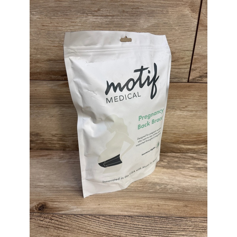 NEW Motif Pregnancy Back Brace White sz Large