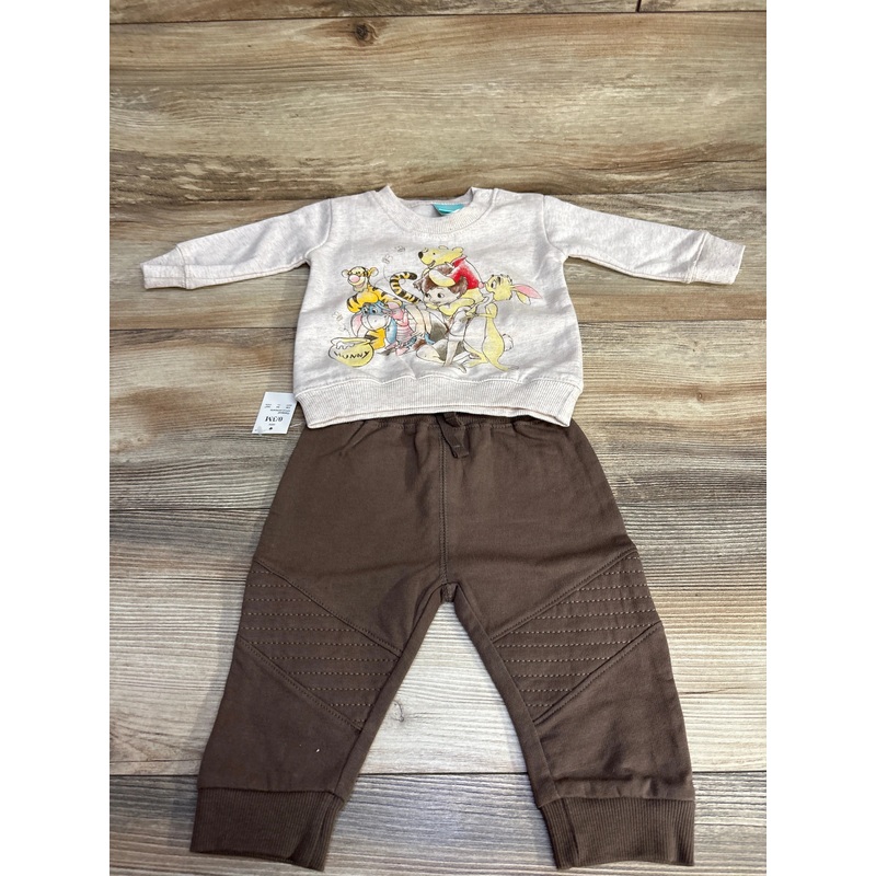 NWOT Disney Baby 2pc Sweatshirt & Joggers Oatmeal sz 0-3m Oatmeal Newborn