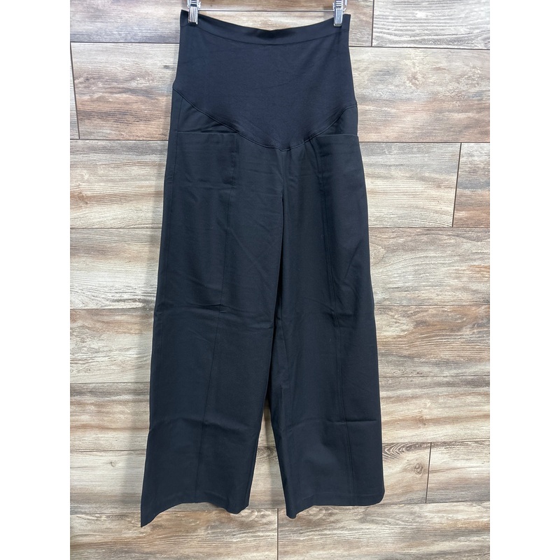 Old Navy Maternity Full Panel Wide Leg Pants Black sz Large Black Maternity Large