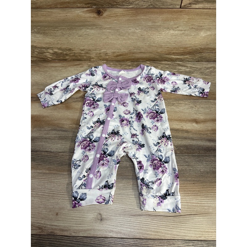 Shein Floral Coverall White sz 1-3m White Newborn