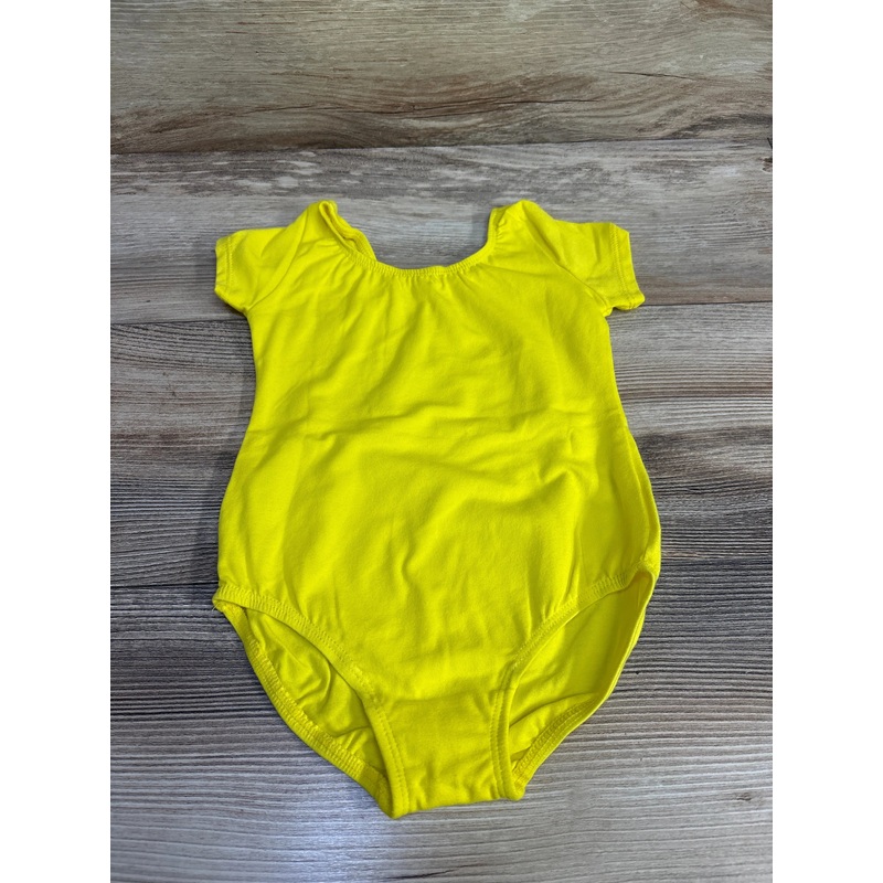 Short Sleeve Leotard Yellow sz 4T