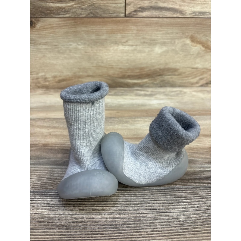 SZZY Fleece Non-Slip Sock Shoes Grey sz 4c