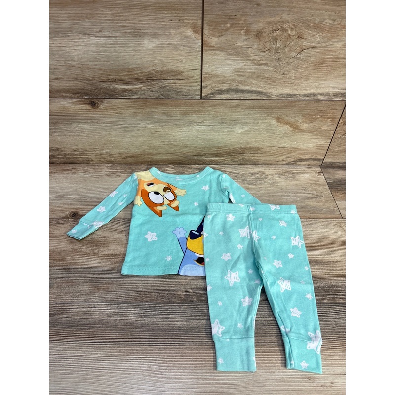 Bluey 2pc Star Print Pajama Set Blue sz 12m Blue 12m