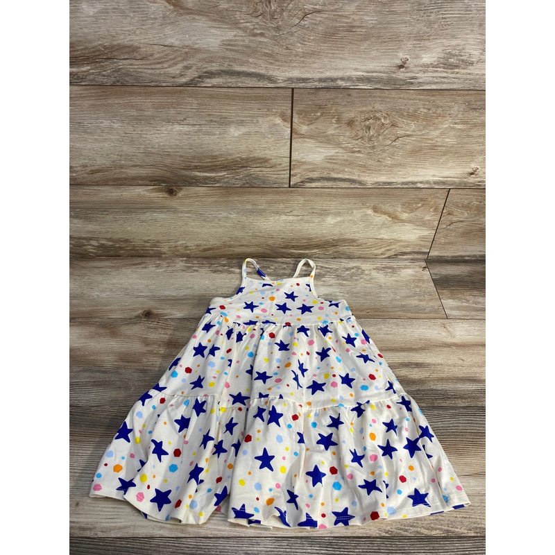 Cat & Jack Star Print Dress White sz 4T White 4T