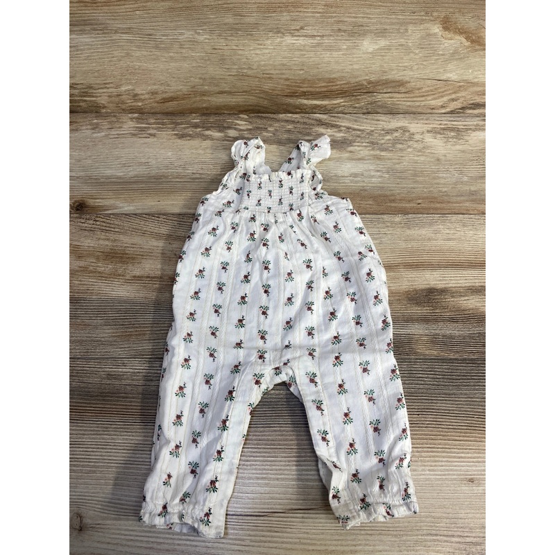 Janie and Jack Floral Jumpsuit White sz 0-3m White Newborn