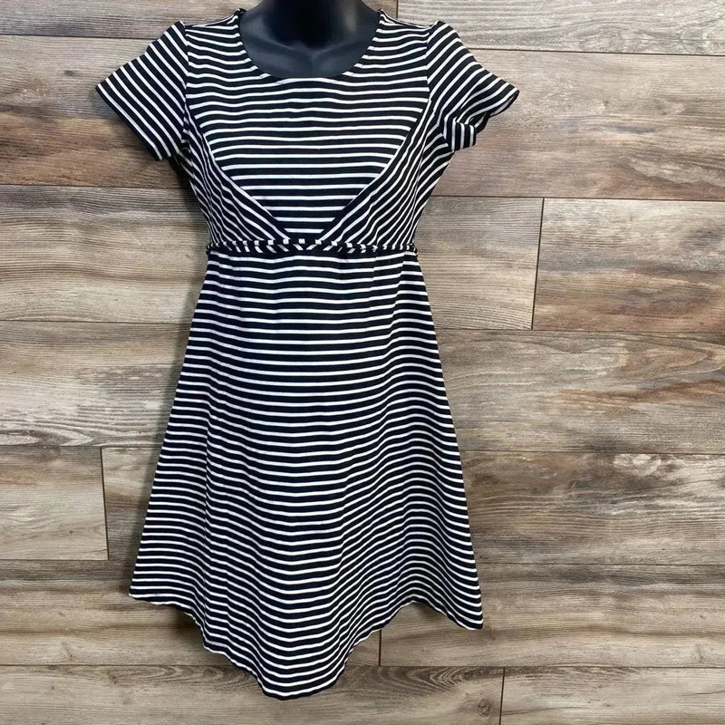 Jessica Simpson Striped Waist Tie Dress sz Small Black Small Used