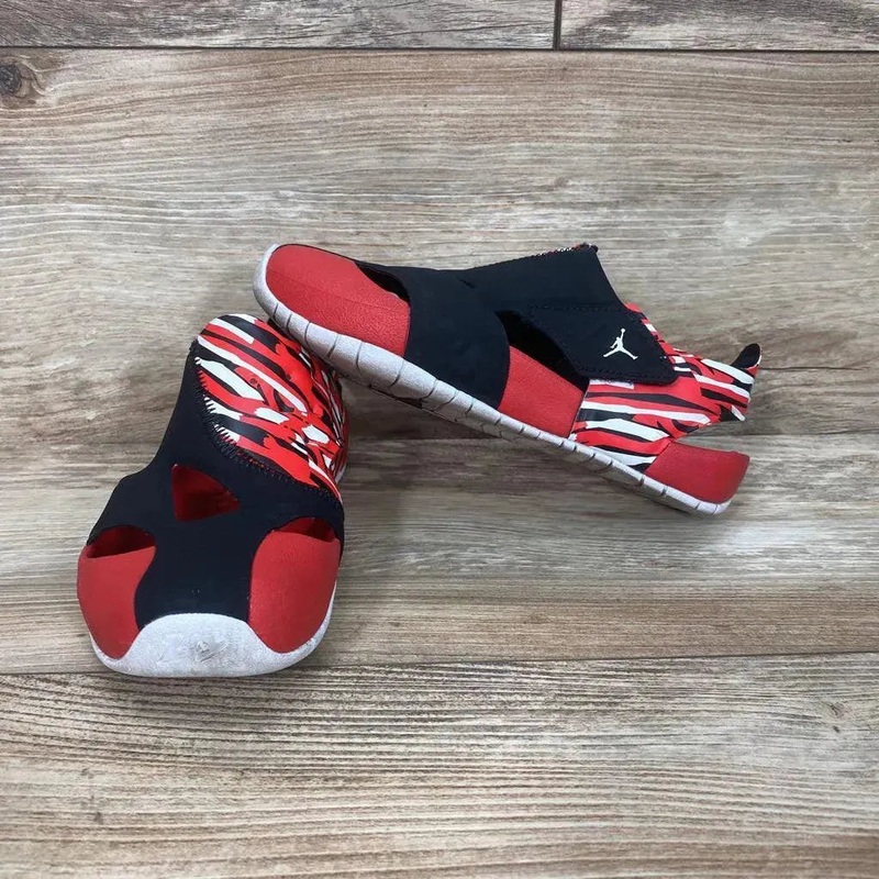 Jordan Flare ‘Black University Red’ Sandals sz 1Y Red 1Y Used