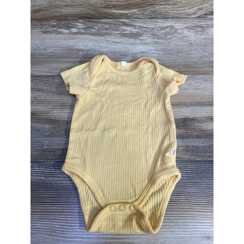 Mori Ribbed Bodysuit Yellow sz 0-3m Yellow Newborn