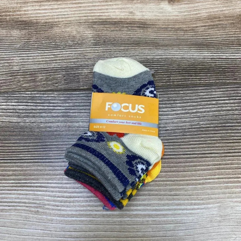 NEW Focus 3Pk Floral Print Socks sz 0-12m Yellow 0-12m New