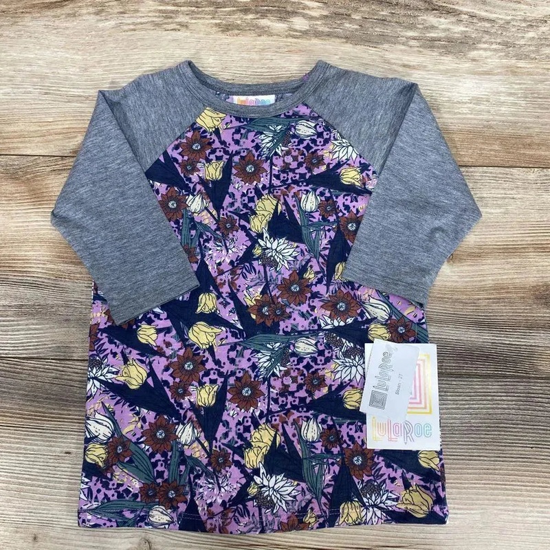 NEW LuLaRoe Raglan Sloan Shirt sz 2T Grey 2T Used