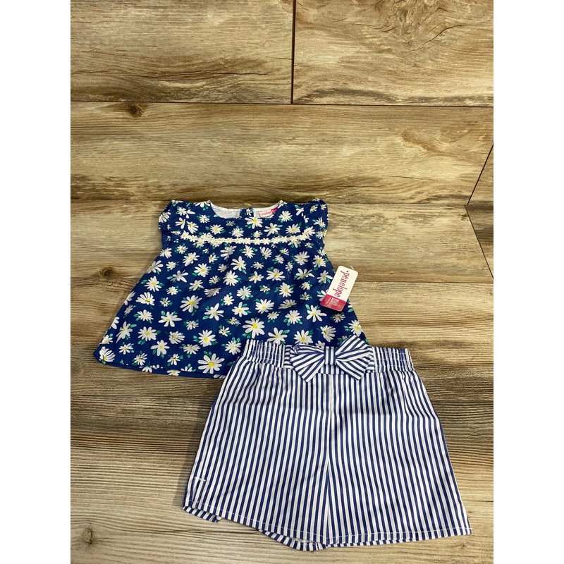 NEW Penelope Mack 2pc Floral Top & Shorts Blue sz 18m Blue 18m