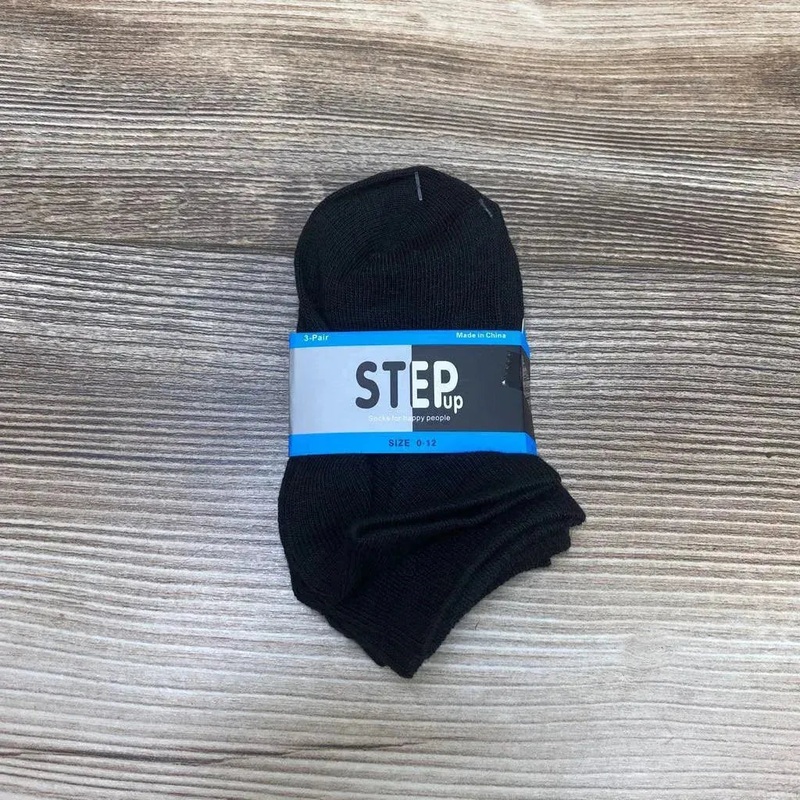 NEW Step Up Socks 3Pk sz 0-12m Black 0-12 New
