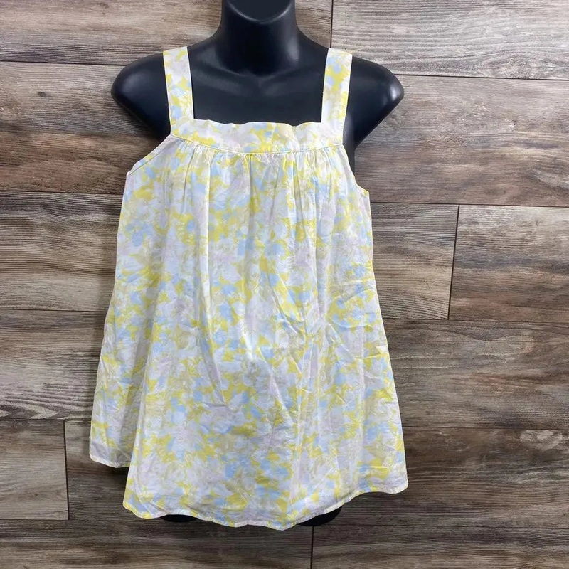 NEW The Nines By Hatch Floral Tank Top sz Small Yellow Small New