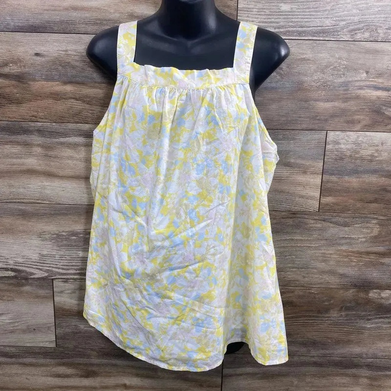 NEW The Nines By Hatch Floral Tank Top sz XXL Yellow XXL New