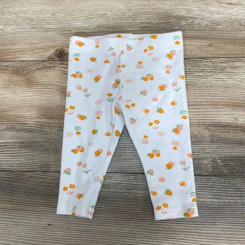 Nordstrom Floral & Fruit Print Pants sz 6m White 6m Used