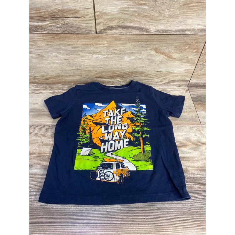 Old Navy Take The Long Way Home Shirt Navy sz 5T Navy 5T