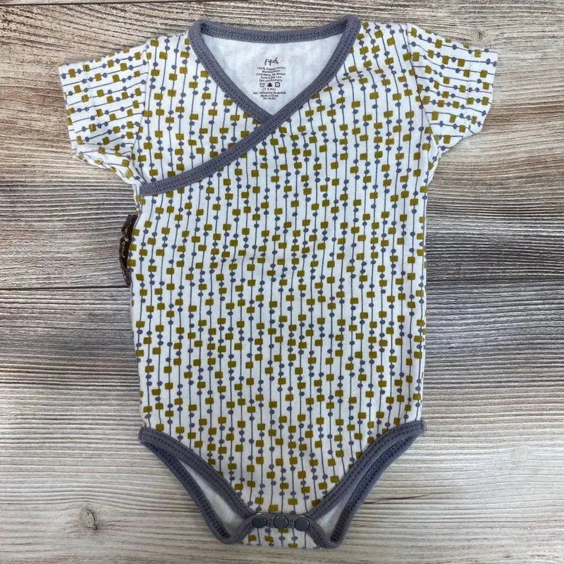 Petunia Pickle Bottom Organic Bodysuit sz 3-6m White 3-6M Used