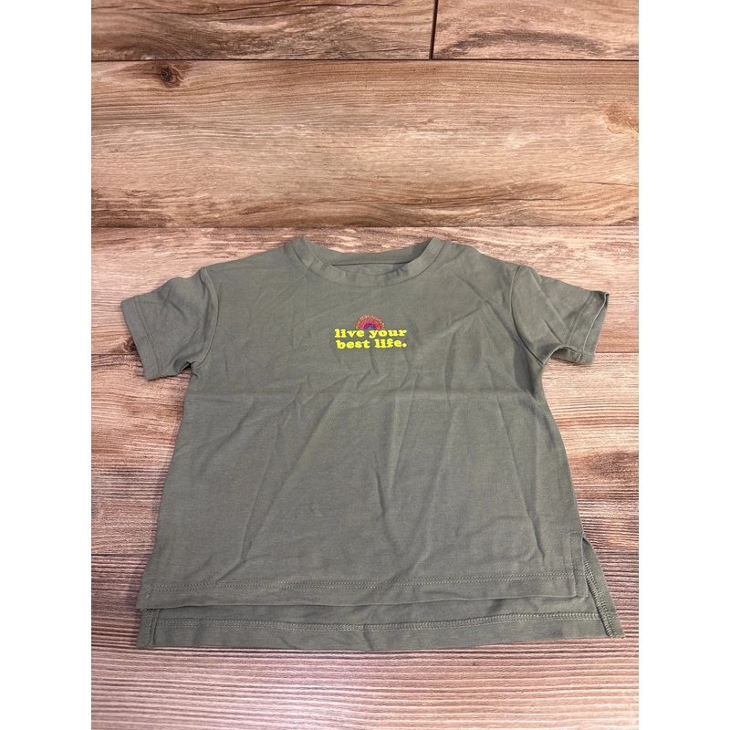 Thereabouts Live Your Best Life Shirt Green sz 4-5T Green 4T