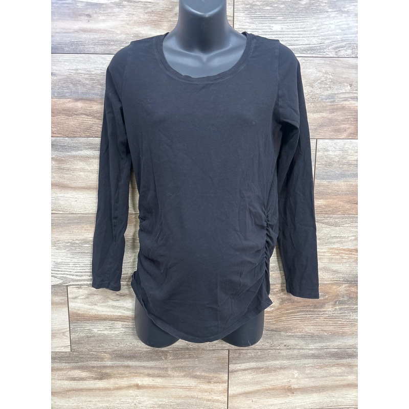Bumpstart Ruched Shirt Black sz Small Black Maternity Small