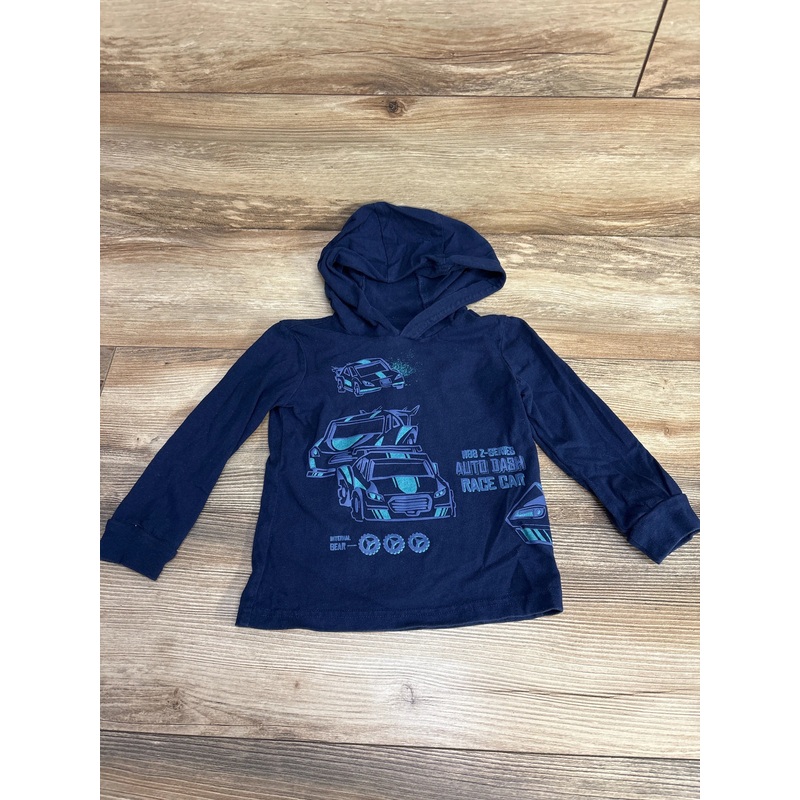 Carter’s Car Print Hooded Shirt Blue sz 2T Blue 2T