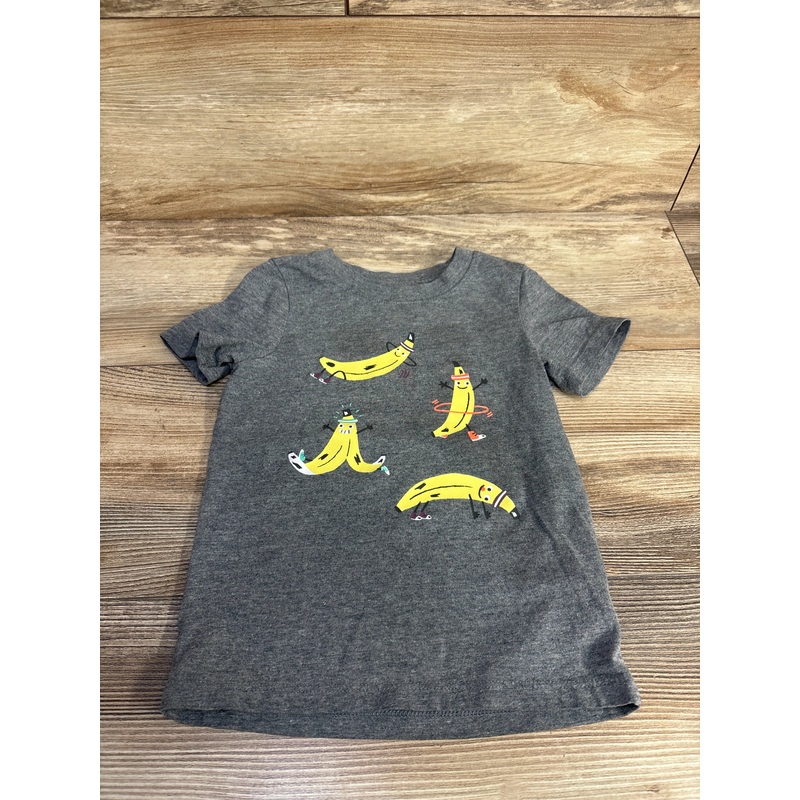 Cat & Jack Banana Print T-shirt Grey sz 2T Grey 2T