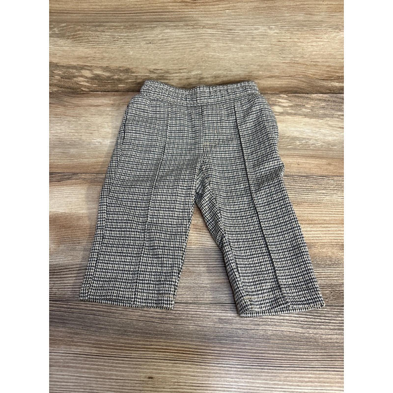 Cat & Jack Houndstooth Tapered Knit Pants Black sz 12m Black 12m