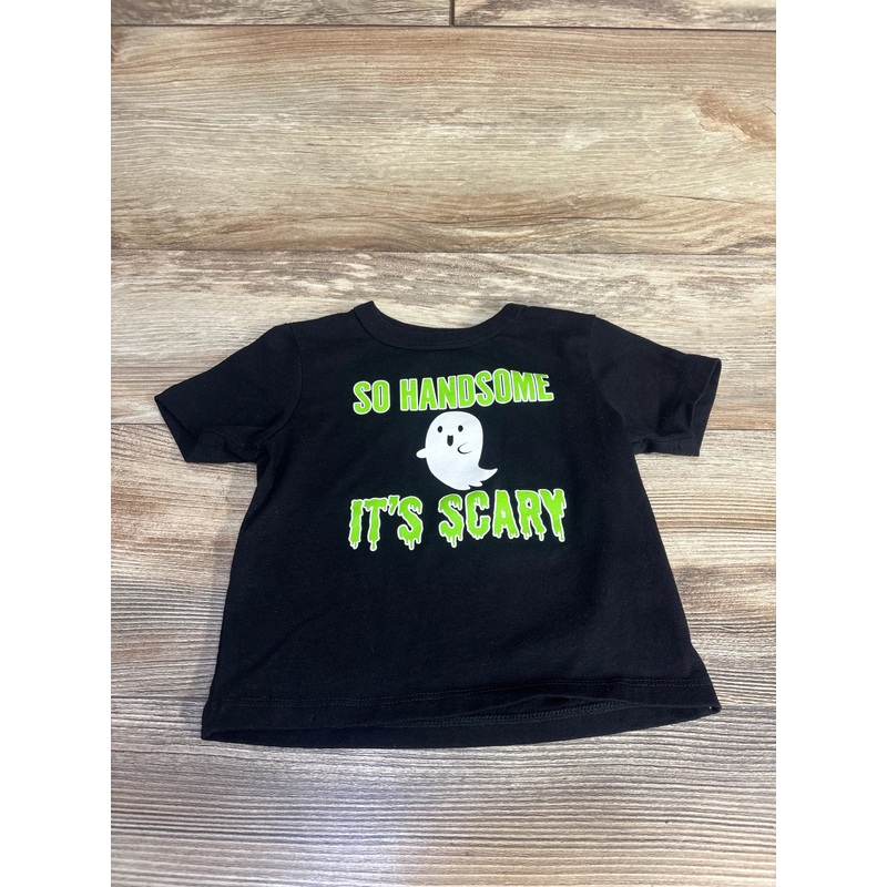 Children’s Place So Handsome Its Scary Shirt Black sz 12-18m Black 12m