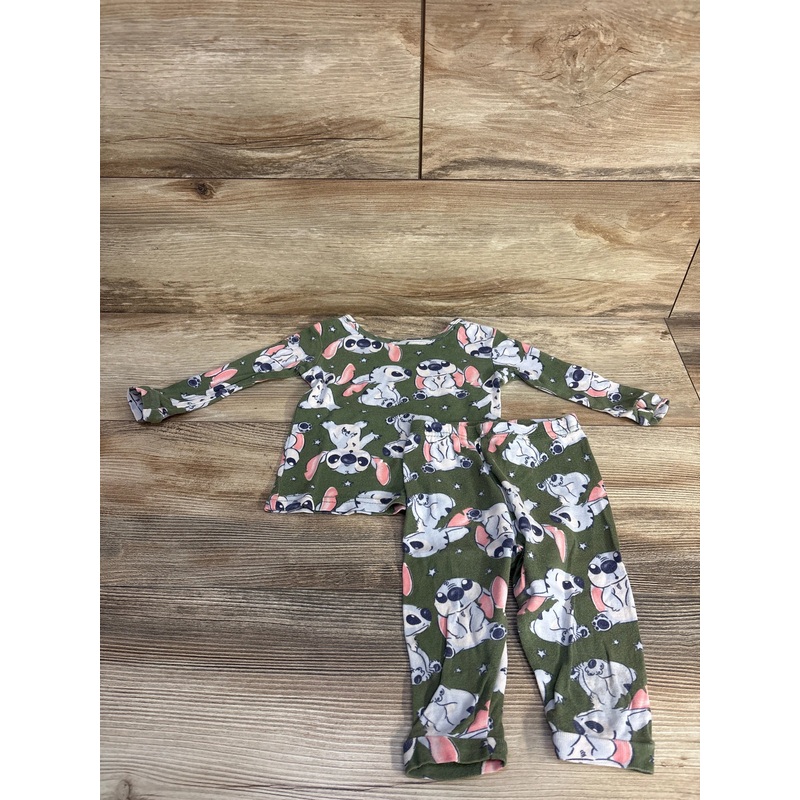 Disney 2pc Stitch Pajama Set Green sz 12m Green 12m