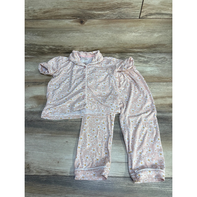 Goodnight Llama Floral 2pc Pajama Set Pink sz 3T Pink 3T