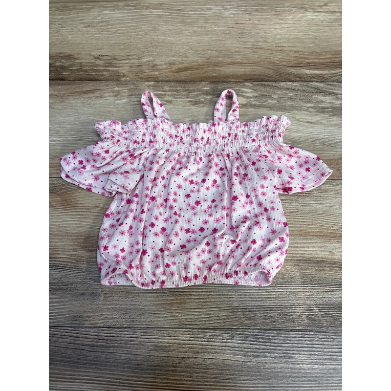 Heart & Arrow Floral Cold Shoulder Shirt White sz 3T White 3T