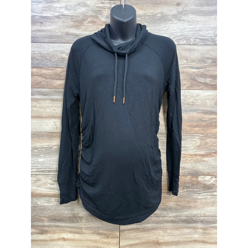 Isabel Maternity Cowl Neck Sweatshirt Black sz Small Black Maternity Small