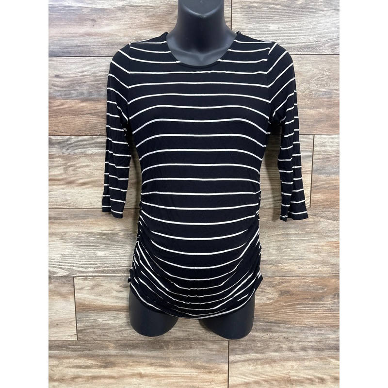 Jessica Simpson Maternity Striped Shirt Black sz Small Black Maternity Small