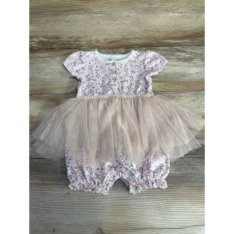 Juicy Couture Heart Tulle Romper White sz 12m White 12m