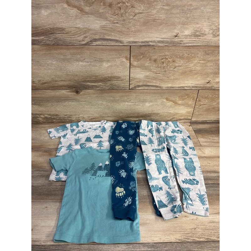 Just One You 4pc Pajama Set Blue/Grey sz 3T Blue 3T