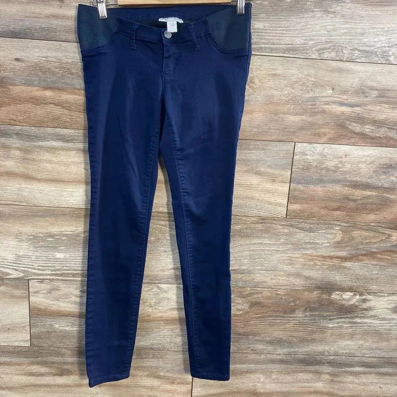 Motherhood Maternity Side Panel Pants sz XS Navy XS Used