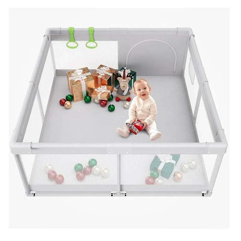 NEW Baby Playpen, 47x47inch Grey