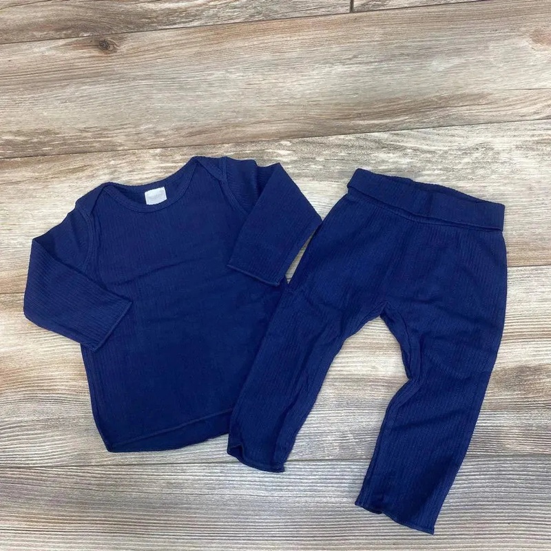 NEW Bonds 2Pc Long Sleeve Tee & Legging sz 3-6m Navy 3-6m New