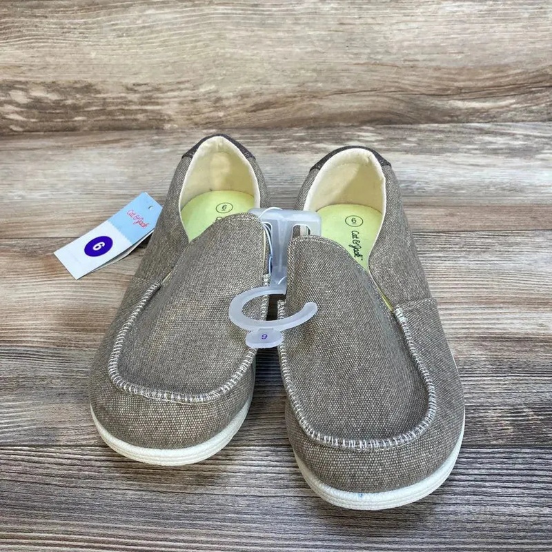 NEW Cat & Jack Bergen Slip-On Sneakers sz 6Y Beige 6y New