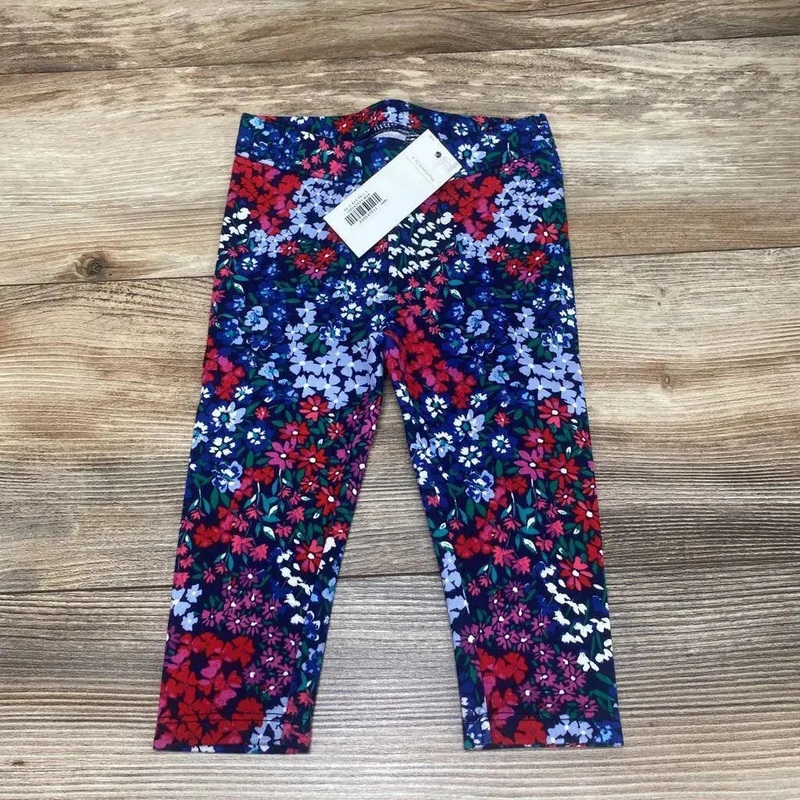 NEW Janie & Jack Floral Ponte Pants sz 6-12m Navy 6-12m New