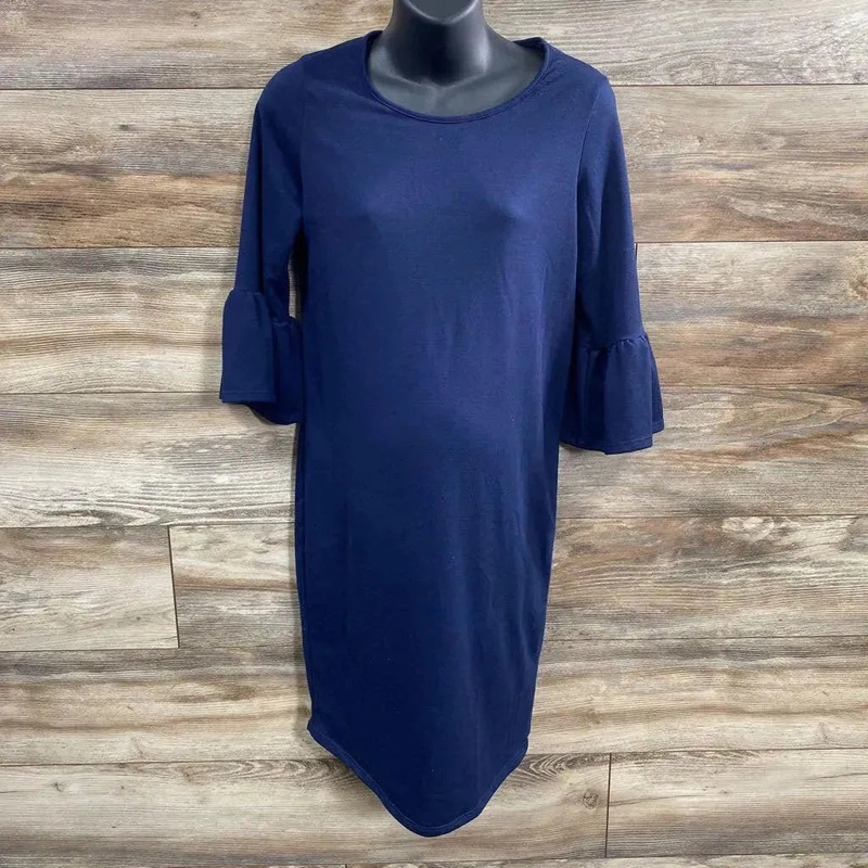 Pink Blush Maternity 3/4 Sleeve Dress sz Medium Navy Medium Used