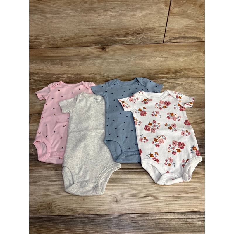 Simple Joys 4pk Bodysuits sz 12m Multicolor 12m