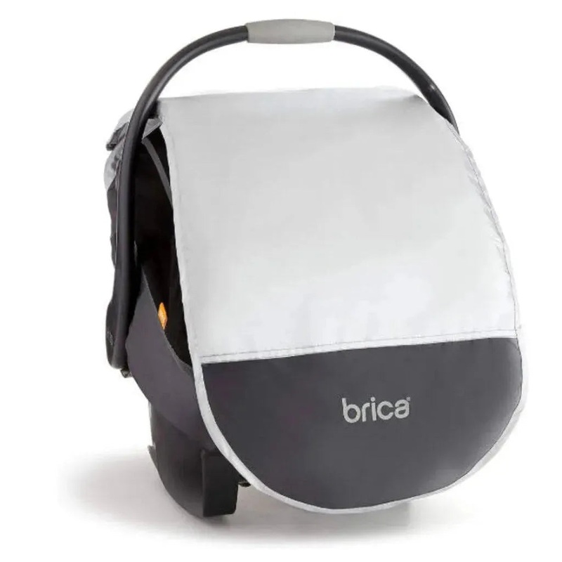 Brica Infant Car Seat Comfort Canopy Grey Used