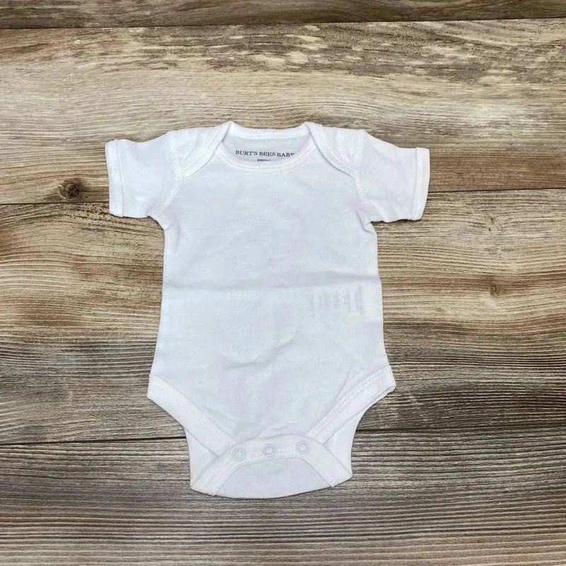 Burt’s Bees Baby Bodysuit sz PREEMIE White PREEMIE Used