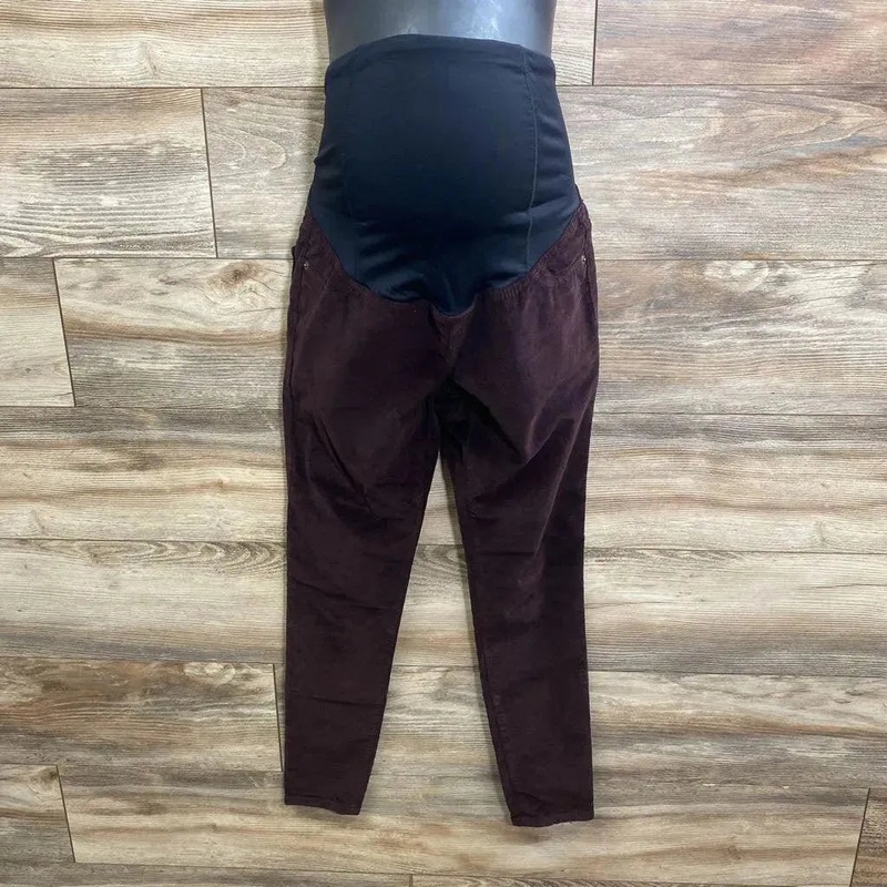 Isabel Maternity Full Panel Corduroy Pants sz XS Raisin XS Used