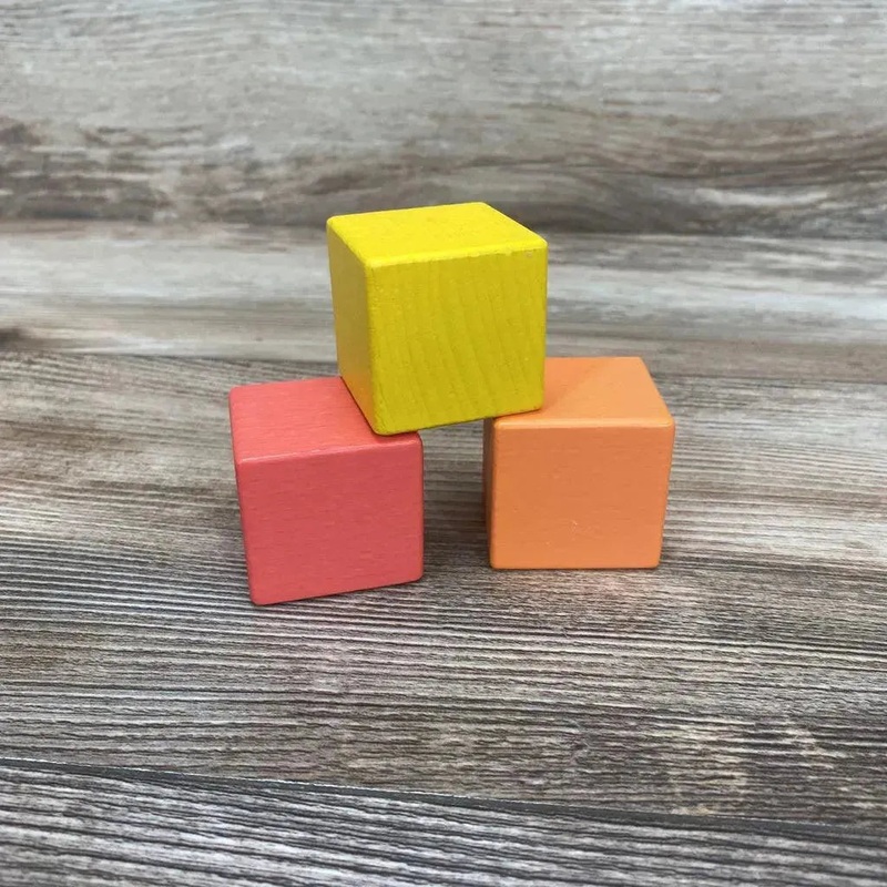Lovevery 3pc First Blocks Yellow 9-10m Used
