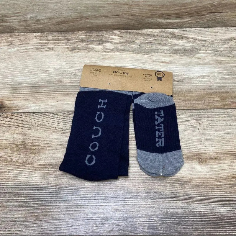 NEW Best Ever Socks For Dad and Child Navy 2Pair New