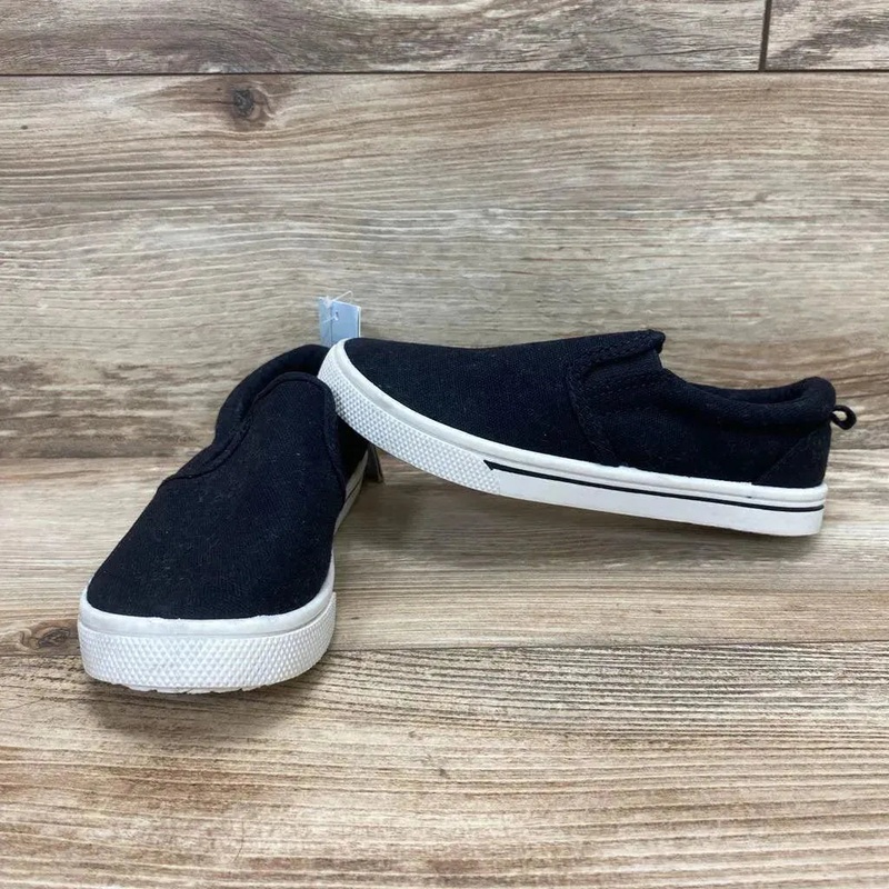 NEW Cat & Jack Blaine Slip-On Sneakers sz 13c Black 13c New