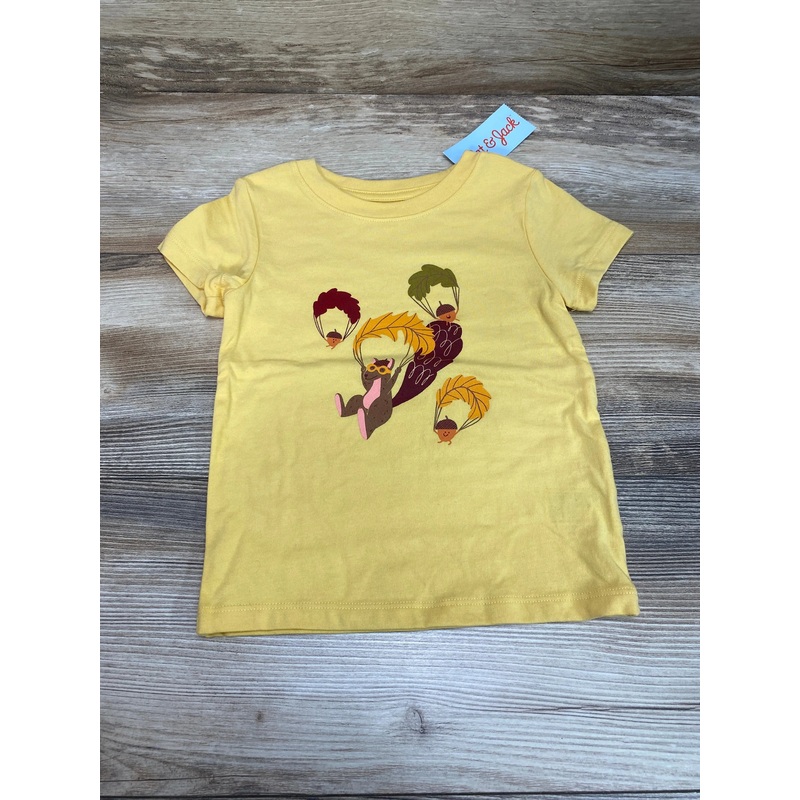 NEW Cat & Jack Squirrel Shirt Yellow sz 18m Yellow 18m