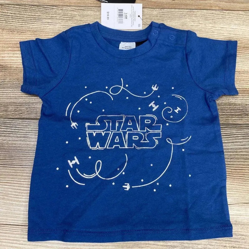 NEW Cotton On Baby Star Wars T-Shirt sz 3-6m Blue 3-6m New